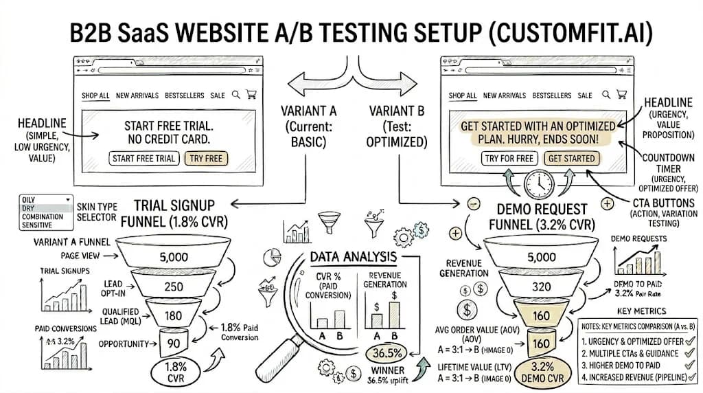 A/B Testing for B2B SaaS Websites featured image