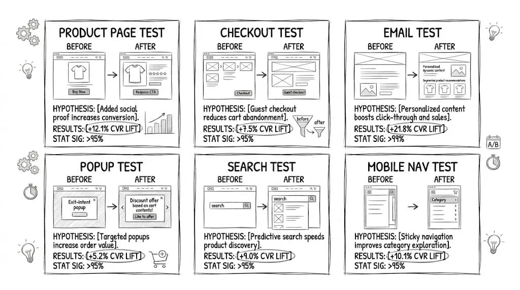 A/B Testing Examples: 30 Real Tests That Increased Conversions featured image