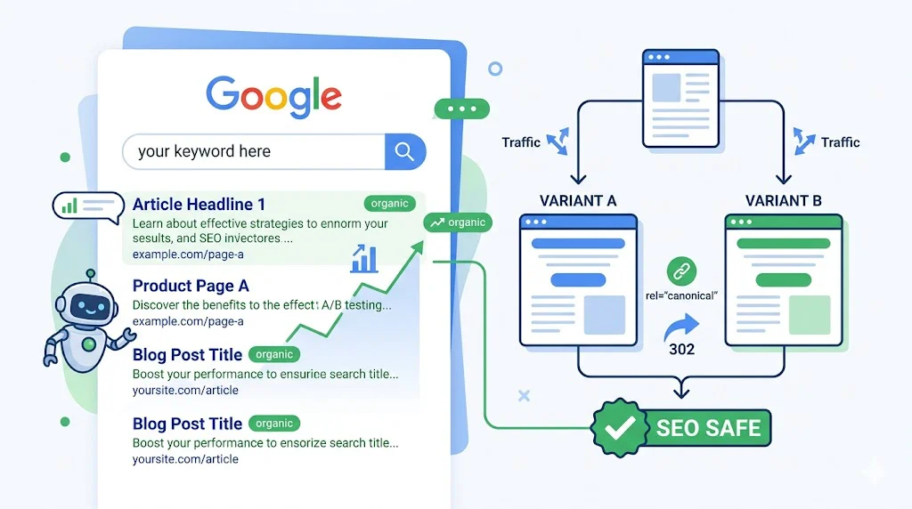 A/B Testing for SEO: Does It Hurt Rankings? featured image
