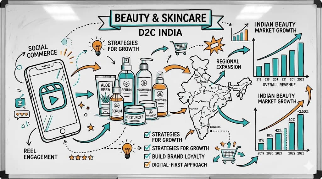 Beauty & Skincare D2C in India: Growth Playbook featured image