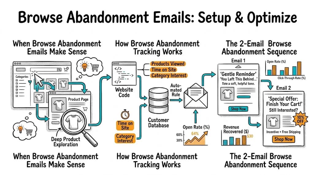 Browse Abandonment Emails: Setup & Optimize featured image