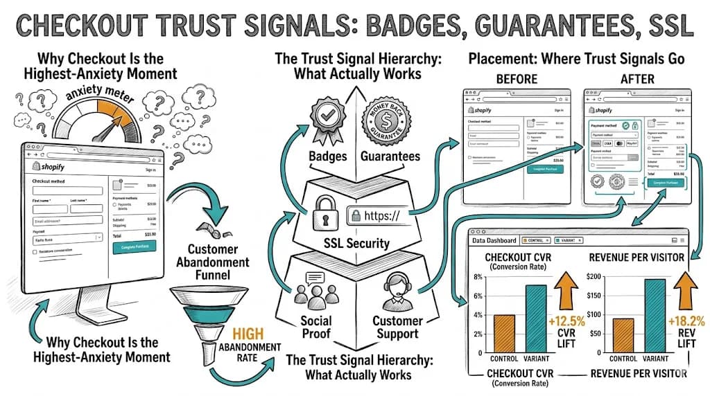 Checkout Trust Signals: Badges, Guarantees, SSL featured image