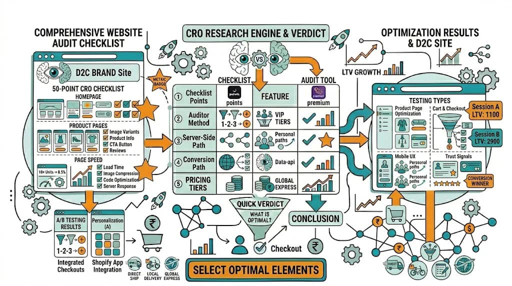 CRO Audit Checklist: 50-Point Website Review featured image