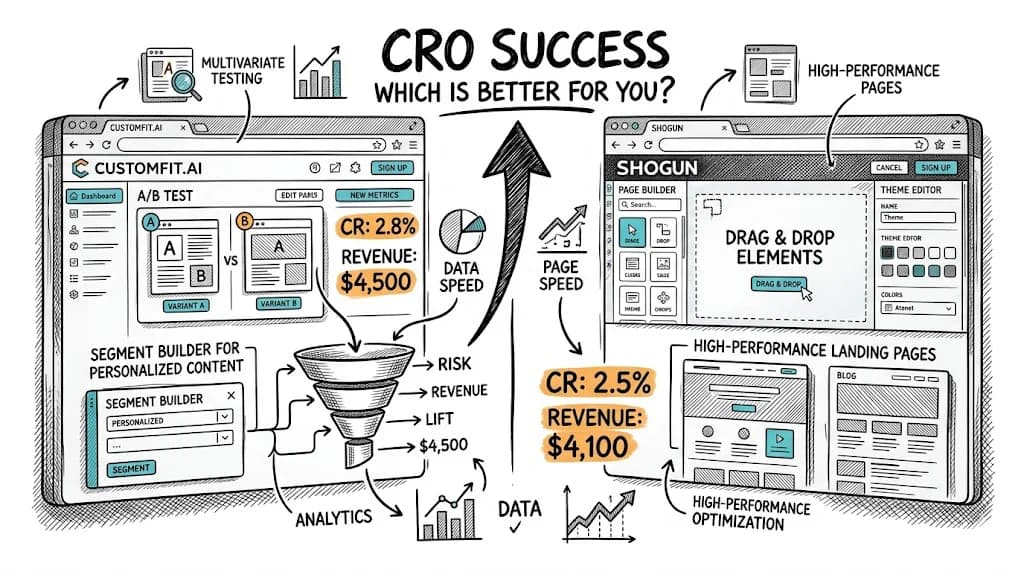 CustomFit.ai vs Shogun: Which Is Better for CRO? featured image