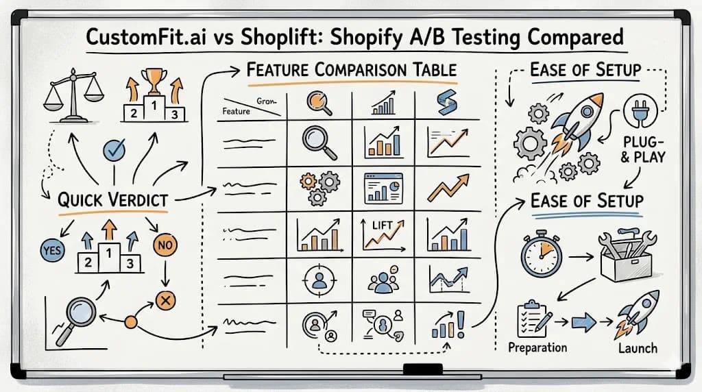 CustomFit.ai vs Shoplift: Shopify A/B Testing Compared featured image