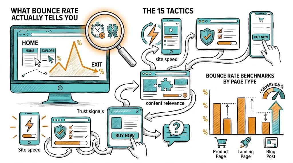How to Reduce Bounce Rate: 15 Proven Tactics featured image