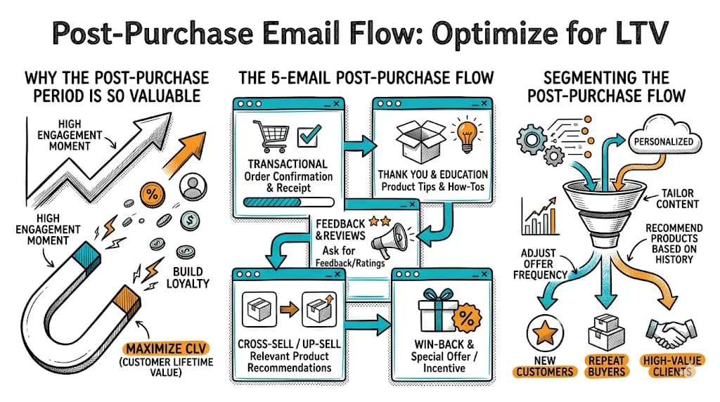 Post-Purchase Email Flow: Optimize for LTV featured image