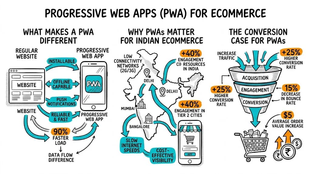 Progressive Web Apps (PWA) for Ecommerce featured image