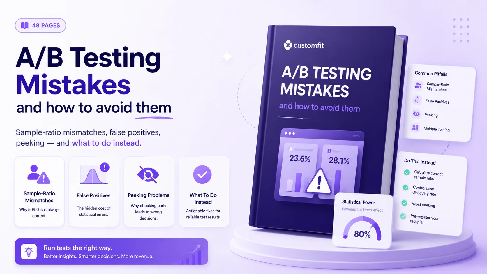 A/B Testing Mistakes and how to avoid them — 48 pages