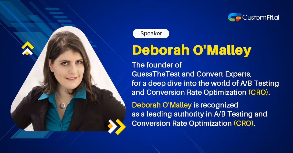 Deborah O'Malley — founder of GuessTheTest and Convert Experts